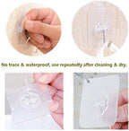 Transparent Adhesive Hooks 30 lb, Waterproof and Oilproof Reusable Seamless - Image 8