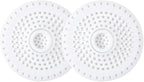 Drain Hair Catcher, Silicone Bathtub Drain Protector 2 Pcs （White Round） by YAKRIOES