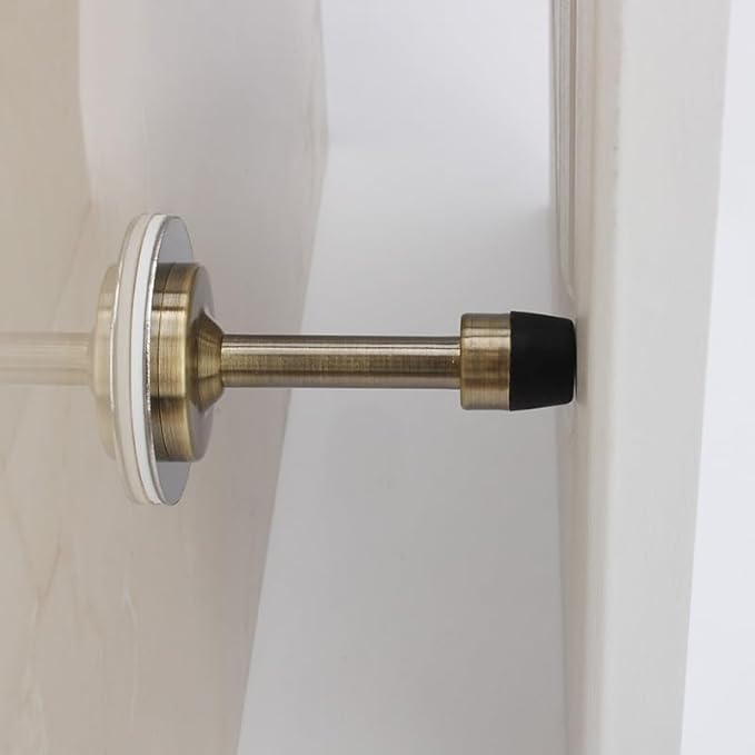 No Need to Drill/Screw in Wall Mounted Door Stopper, 3M Self Adhesive Tape - Image 7