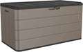 TARKARI Premium Pro Edition 100 Gallon Lockable Resin Deck Box, Waterproof & UV-Resistant Outdoor Storage Box for Outdoor Cushion Storage, Garden Tools & Pool Accessories Storage, Brown by Home