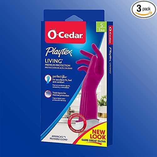 Playtex Living Reuseable Rubber Cleaning Gloves, Premium Protection Reusable by Playtex