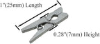 HAHIYO Silver Wooden Clothes Pins Clothespins Mini Do NOT Fall Apart 1 inches - Image 2