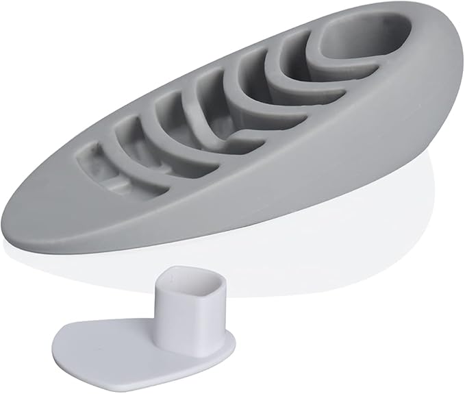 HOMOTEK 2 Pack Rubber Door Stoppers Wedge Grey - Image 3
