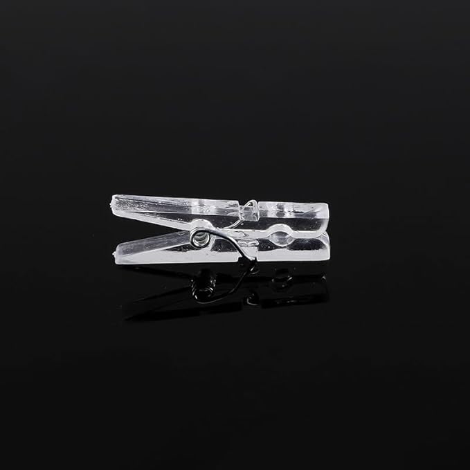 20Pcs Clear Plastic Clothes Pins, Clothes Line String Clips, Mini Pins - Image 8