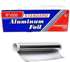 Standard Aluminum Foil Roll 18"x500' Commercial-Grade Silver Wrap by UrbanBoxCo
