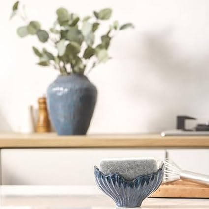 Sponge Holder for Kitchen Sink, Ceramic Sponge Holder - Image 9