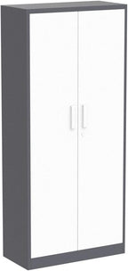Yizosh Metal Garage Storage Cabinet with 2 Doors and 5 Adjustable Shelves - 71" Steel Lockable File Cabinet,Locking Tool Cabinets for Office,Home,Garage,Gym,School (Gray White) - Image 5