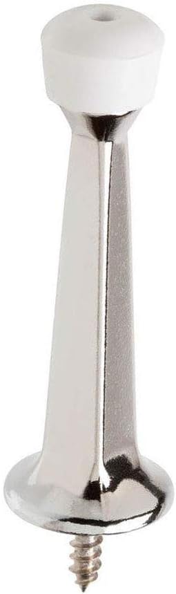 Liberty Premium Door Stop Metal Solid Rigid Door Stopper Brushed 3" by Litepak
