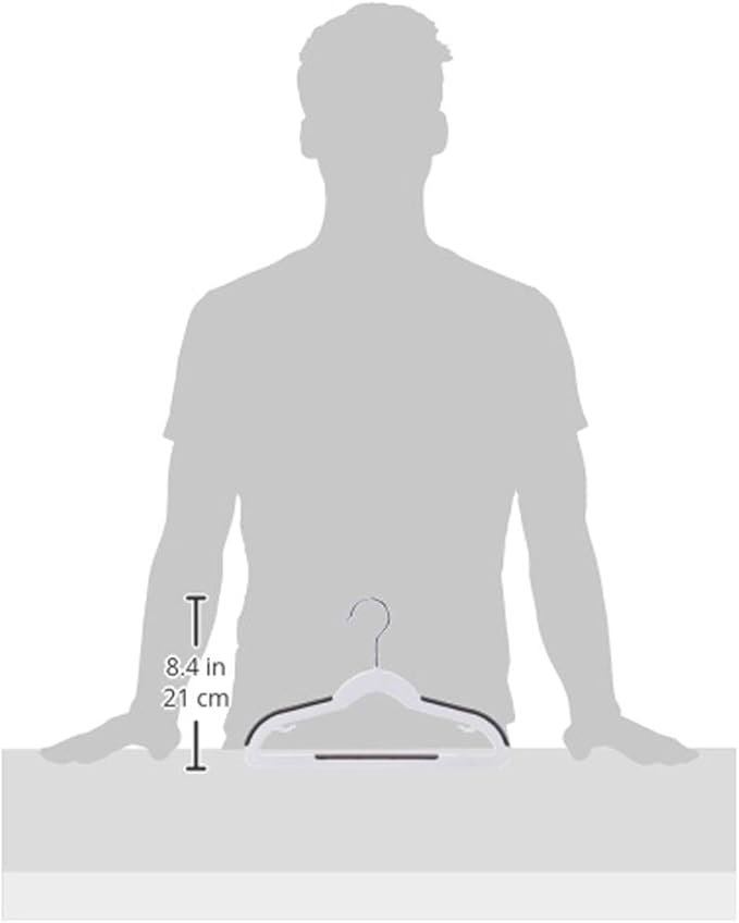 Amazon Basics Plastic Kids Clothes Hangers, 12.8" x 8" x 0.2" - Image 4
