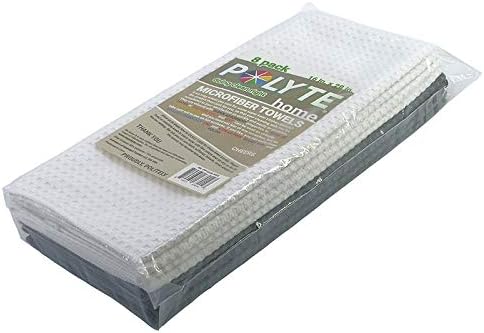 POLYTE Ultra Premium Microfiber Kitchen Dish Hand Towel Waffle Weave, 8 Pack - Image 5
