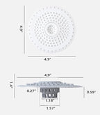 Drain Hair Catcher, Silicone Bathtub Drain Protector 2 Packs - Image 6