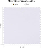 Orighty Washcloths 96 Pack, Ultra Soft Face Cloths 12 x 12 inch, Absorbent & - Image 4