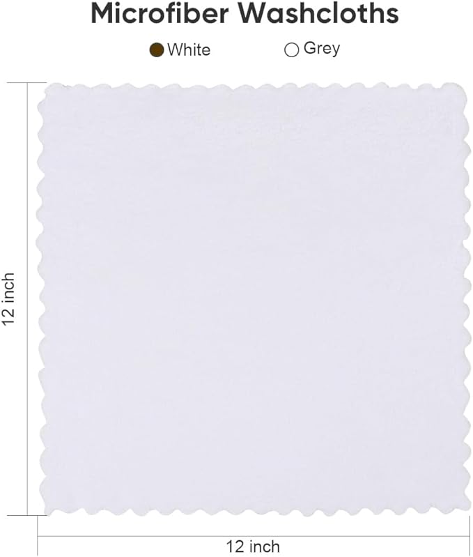 Orighty Washcloths 96 Pack, Ultra Soft Face Cloths 12 x 12 inch, Absorbent & - Image 4