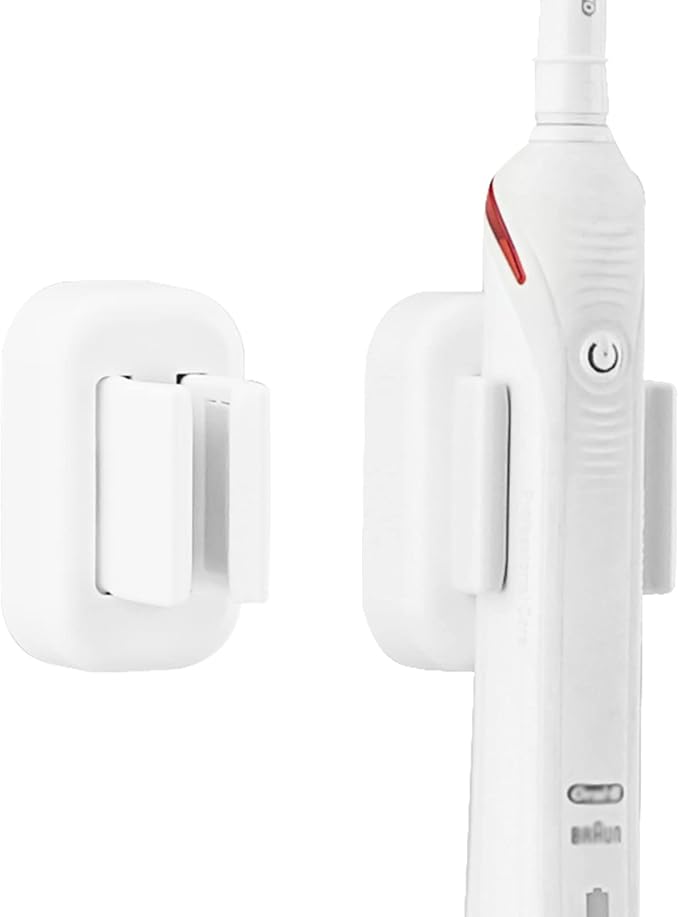 2 PCS Toothbrush Holder Wall Mounted by LUEXBOX