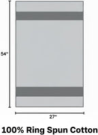 Large Bath Towels Set of 4 – 27x54 Inches – 100% Cotton – Quick Dry & Highly - Image 2