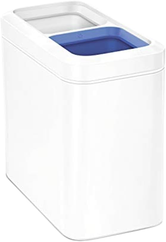 simplehuman 20 Liter / 5.3 Gallon Dual Compartment Slim Open Top Recycling by Simplehuman