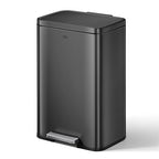 EKO Madison Matte Black 50 Liter/13.2 Gallon Step Trash Can - Image 8
