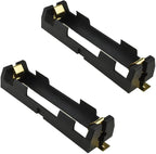 HAHIYO 18650 1 Slot Battery Holder Clip Storage Case Copper Good Contacts 3.7V by HAHIYO