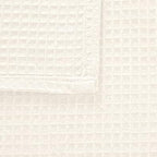 Encasa XO' Waffle Weave Face & Hand Towels – 12"x12", Natural Washcloths Set of - Image 5