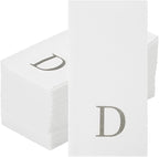Luxenap 15.8 X 7.9 Inch Linen-Feel Guest Towels, 2000 Lettered Hand Towels - Image 2