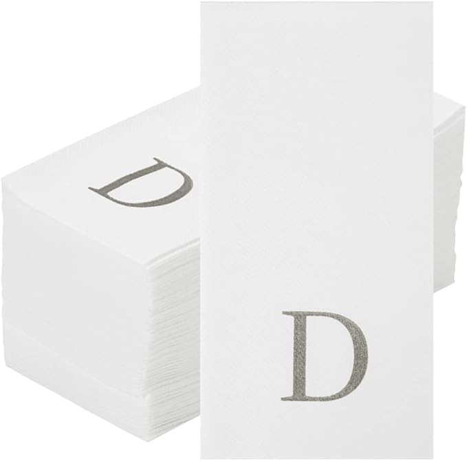 Luxenap 15.8 X 7.9 Inch Linen-Feel Guest Towels, 2000 Lettered Hand Towels - Image 2