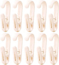10Pcs Laundry Hooks with Clips Hanger Closet Organizer Clamps Hanging Socks by DEFRKO