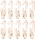 10Pcs Laundry Hooks with Clips Hanger Closet Organizer Clamps Hanging Socks by DEFRKO