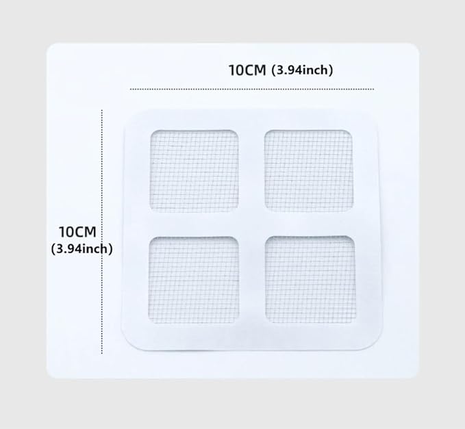 30-Pack Disposable Shower Drain Hair Catchers, Mesh Sticker Covers - Image 2