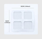 30-Pack Disposable Shower Drain Hair Catchers, Mesh Sticker Covers - Image 2