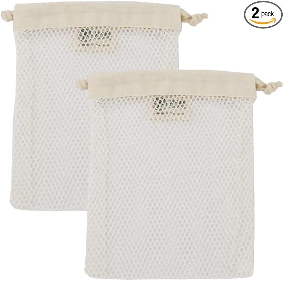 Simple Ecology Organic Cotton Mesh Laundry Bag; Machine Washing Bags by Simple+Ecology