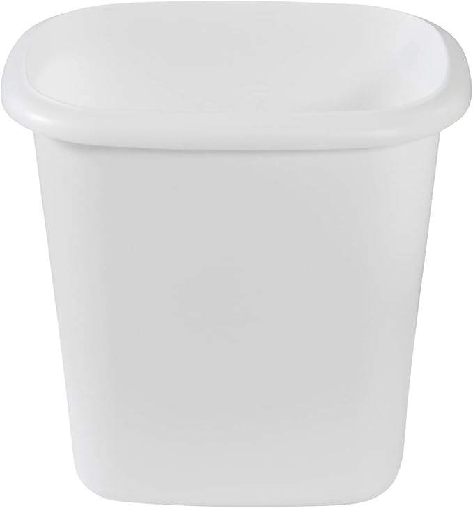 Rubbermaid Vanity Trash Can/Wastebasket 1.5-Gallons/6-Quarts White - Image 2