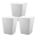 Small Bathroom Trash Can Plastic Garbage Can Square Waste Basket Trash Bins by Heagoale