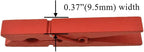 HAHIYO Red Wooden Clothes Pins Clothespins Small Aviod Fall Apart 2.87 Inches - Image 3