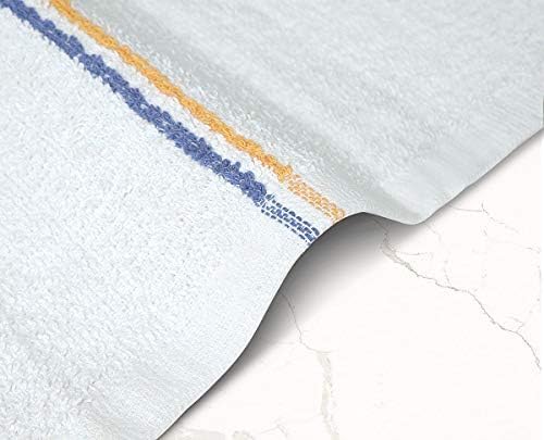 Bar Mop Blue & Gold Stripe 10 lbs 16x19 Pack of 60, 100% Cotton Double Stitched - Image 8