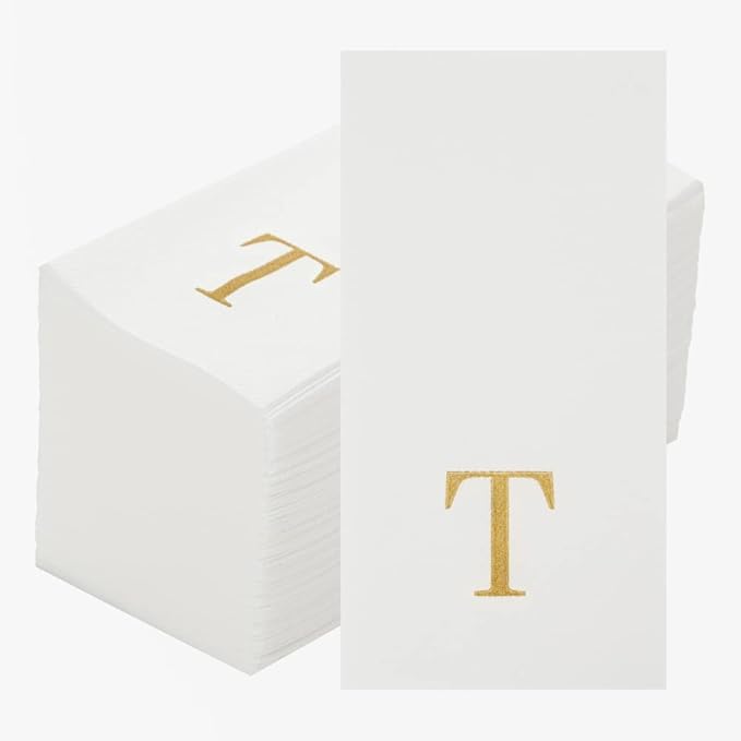 Luxenap 15.8 X 7.9 Inch Linen-Feel Guest Towels, 50 Lettered Hand Towels - Image 2