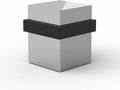 Mega Handles Square Floor Door Stopper, Quickly Installed Wall Protector Stopper by MegaHandles