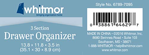 Whitmor 6789-7095 Clear 3-SECTION DRAWER ORGANIZER - Image 3