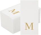Luxenap 15.8 X 7.9 Inch Linen-Feel Guest Towels, 50 Lettered Hand Towels - Image 2
