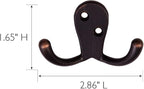 Design House 207779 Wall-Mounted Double Hook - Image 2