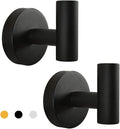 Vuzvuv 2-Pack Matte Black Wall-Mounted Towel Hooks, SUS304 Stainless Steel by Vuzvuv
