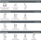 Simply Soft Premium Cotton Rounds, 100% Pure, Absorbent Cotton Pads - Image 11