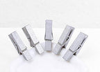 50pcs Silver Wooden Clothes Pins - Image 3
