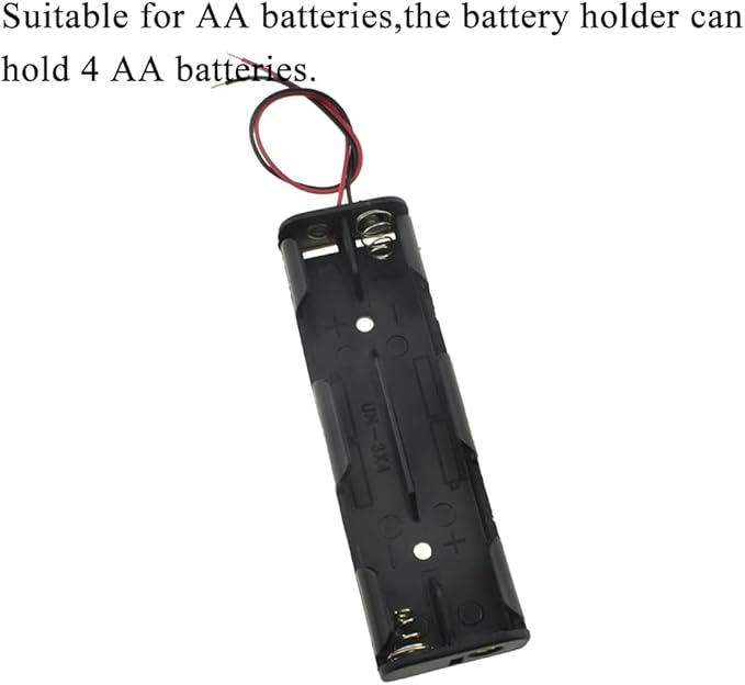 HAHIYO 4xAA Battery Holder Black Adapter Tube Case Not Corrode Solid Good - Image 5