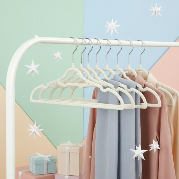GoodtoU Baby Hangers, Kids Hangers 50 Pack Velvet Hangers - Image 6