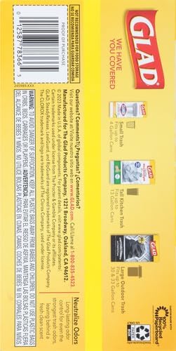 Glad ForceFlex Trash Bags 13 Gallon Gain Lemon Zest | Tall Kitchen | Drawstring - Image 14