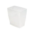 iDesign Small Plastic Bathroom Trash Can, Slim Rectangle Garbage Bin by iDesign