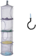 4 Tier Storage Organizer, 43 1/2 x12 Inch Hanging Mesh Storage Basket by Leoyoubei