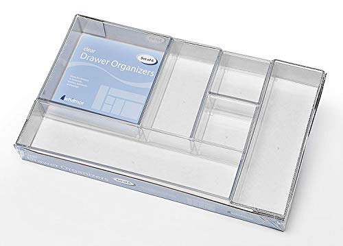 Whitmor Clear-Set Includes 6 Individual Pieces Modular Drawer Organizers - Image 3