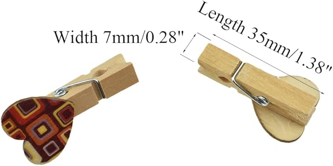 HAHIYO Colorful Painted Mini Wooden Clothespin Clip - Image 2