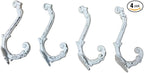 4 Pack Cast Iron Wall Hooks Antique Vintage Rustic Farmhouse Coat Hooks by Facaler